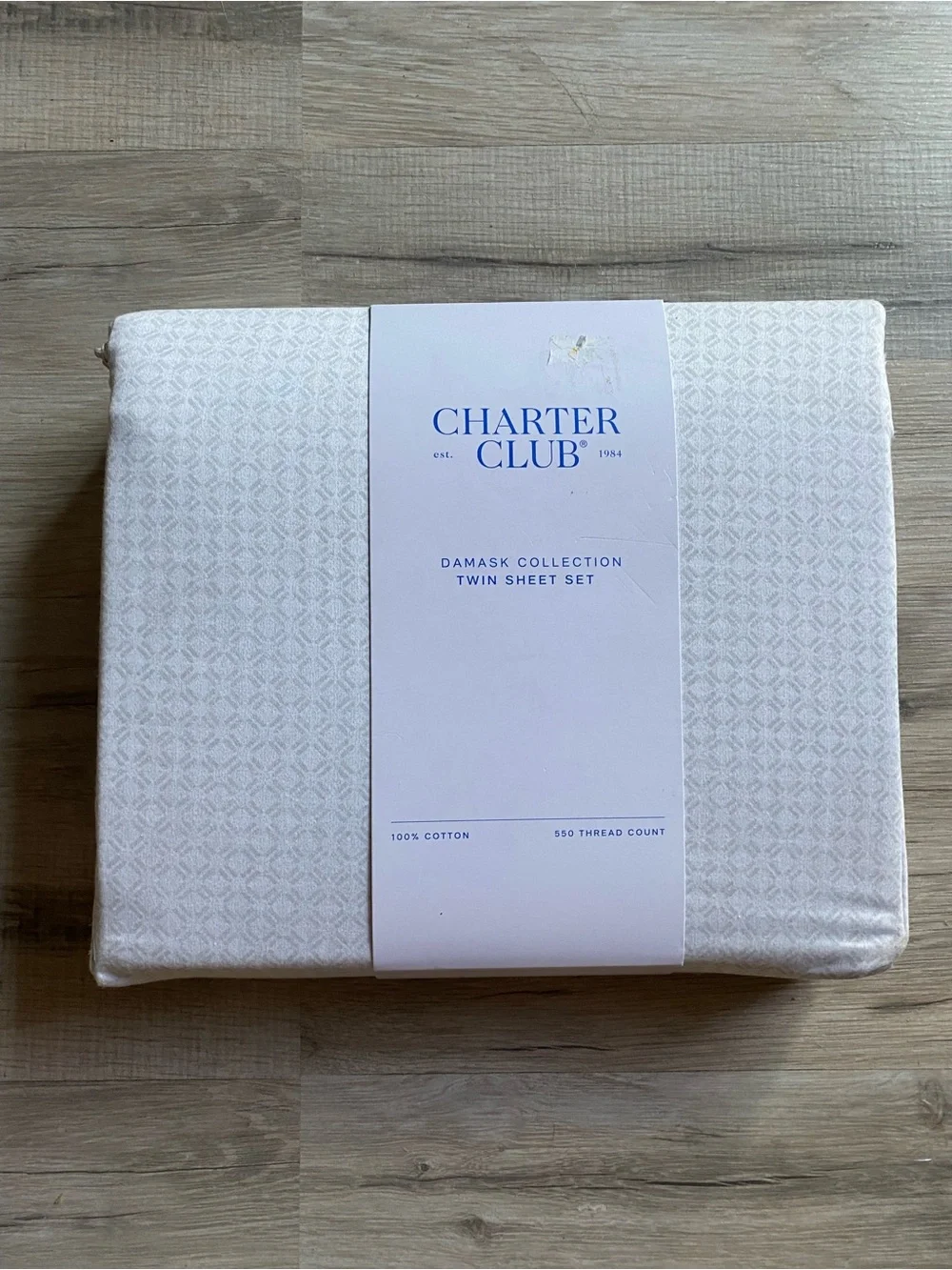 Charter Club Damask Twin Sheet Set